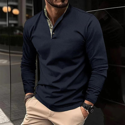 Alex | Stylish Long Sleeve Polo for Men